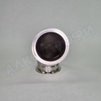 Угол (отвод) 90 градусов 3" с ниппелем