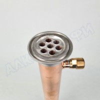 Холодильник медный 2" 400мм Д42 НР1/2